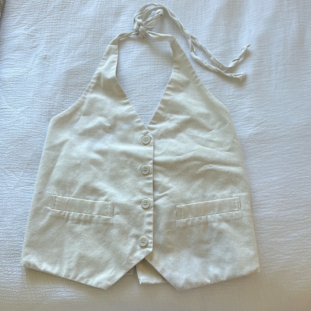 Vest halter top